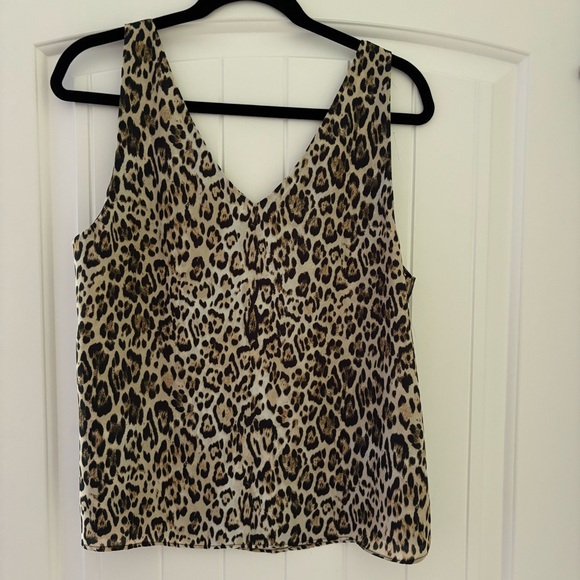 Leyden Tops - Leyden Leopard Print Sleeveless Top
